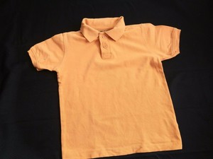 gold uniform polo