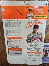 Vintage Cal Ripken Jr Autographed Signed Cal's Choice Milk Box JSA COA Nice