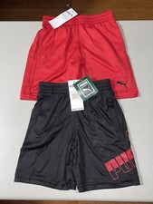 Puma Kids 2 Piece Set Shorts Red  Black Size 5