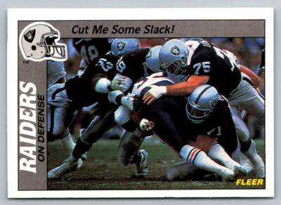 # 24 Cut Me Some Slack! Los Angeles Raiders 1988 Fleer Team Action