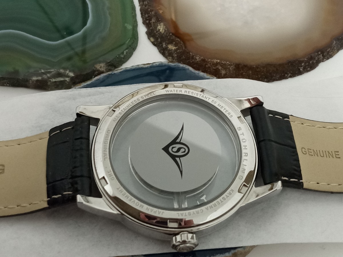 Stuhrling Original Mens Watch Winchester Blue Semi 