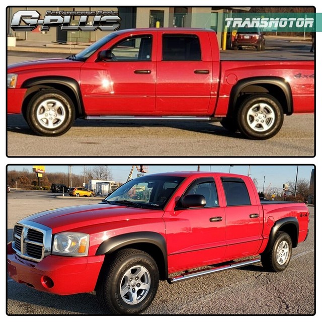 For 20052011 Dodge Dakota Matte Black Fender Flares Front&Rear Set OE