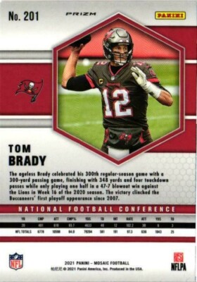 ⭐︎⭐︎ Tom Brady 2021 Mosaic Reactive Orange Prizm #201 Buccaneers | eBay