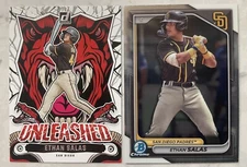  Ethan Salas Lot -  2024 Bowman Chrome And 2024 Donruss Unleashed 