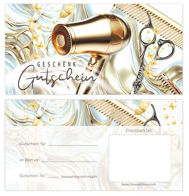 Geschenkgutscheine Gutscheine Friseursalon Friseur Coiffeur Hairstylist