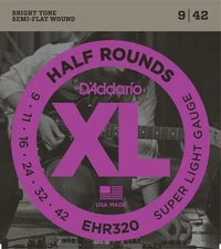 DAddario EHR320 Half Round Electric Guitar Strings Super Light 9-42