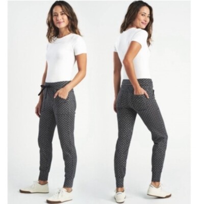 Small Betabrand Grey Printed Pull On Marin Joggers | eBay