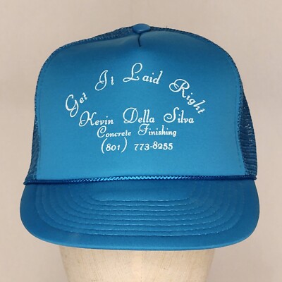 Get It Laid Right Kevin Della Silva Concrete Finishing (Utah) Blue Snapback Hat