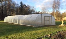 24ft Wide Polytunnel - (7.32m) Commercial Poly Tunnel Greenhouse Heavy Duty