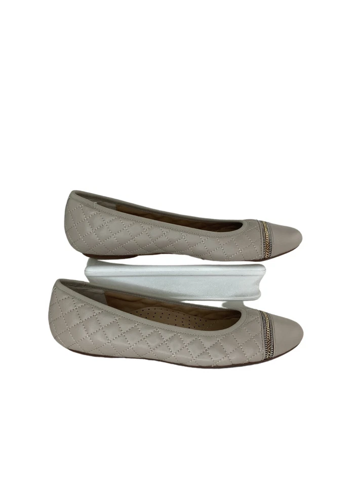 Vaneli Women’s Sigrid Nappa Ecru-Putty Size 8 Slim Slip-On Flat - Image 2 of 4