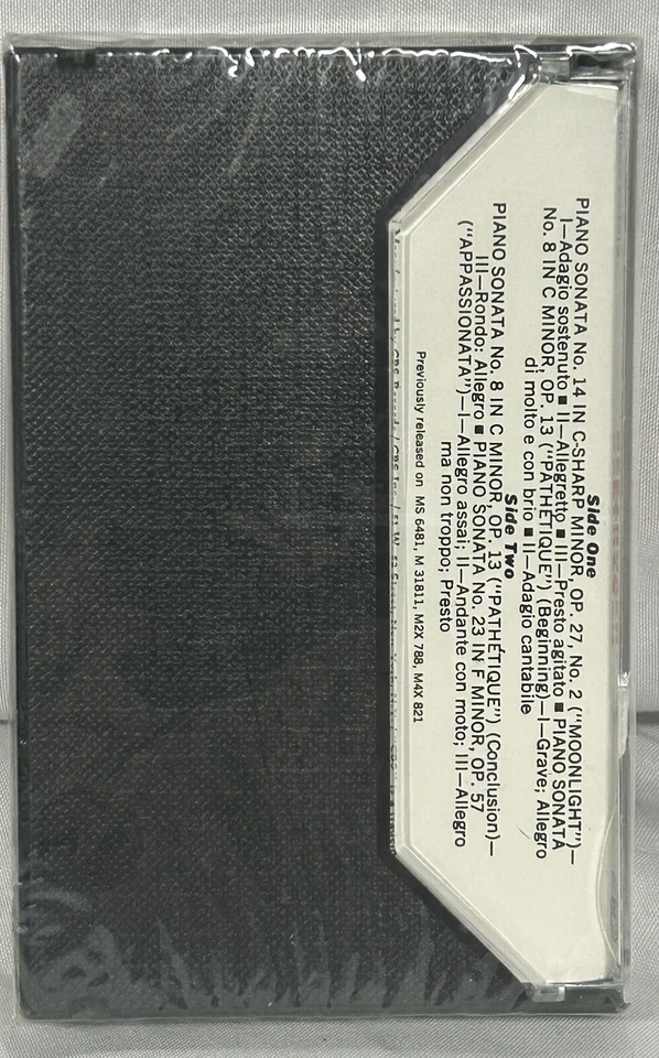 GREAT PERFORMANCES BEETHOVEN'S 5TH SCHUBERT 8TH CBS CASSETTE MYT36719 New Sealed - Image 2 of 3