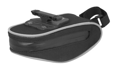 Force ARC M Fahrrad Satteltasche schwarz Reflex 16x6x5cm mit Reißverschluß