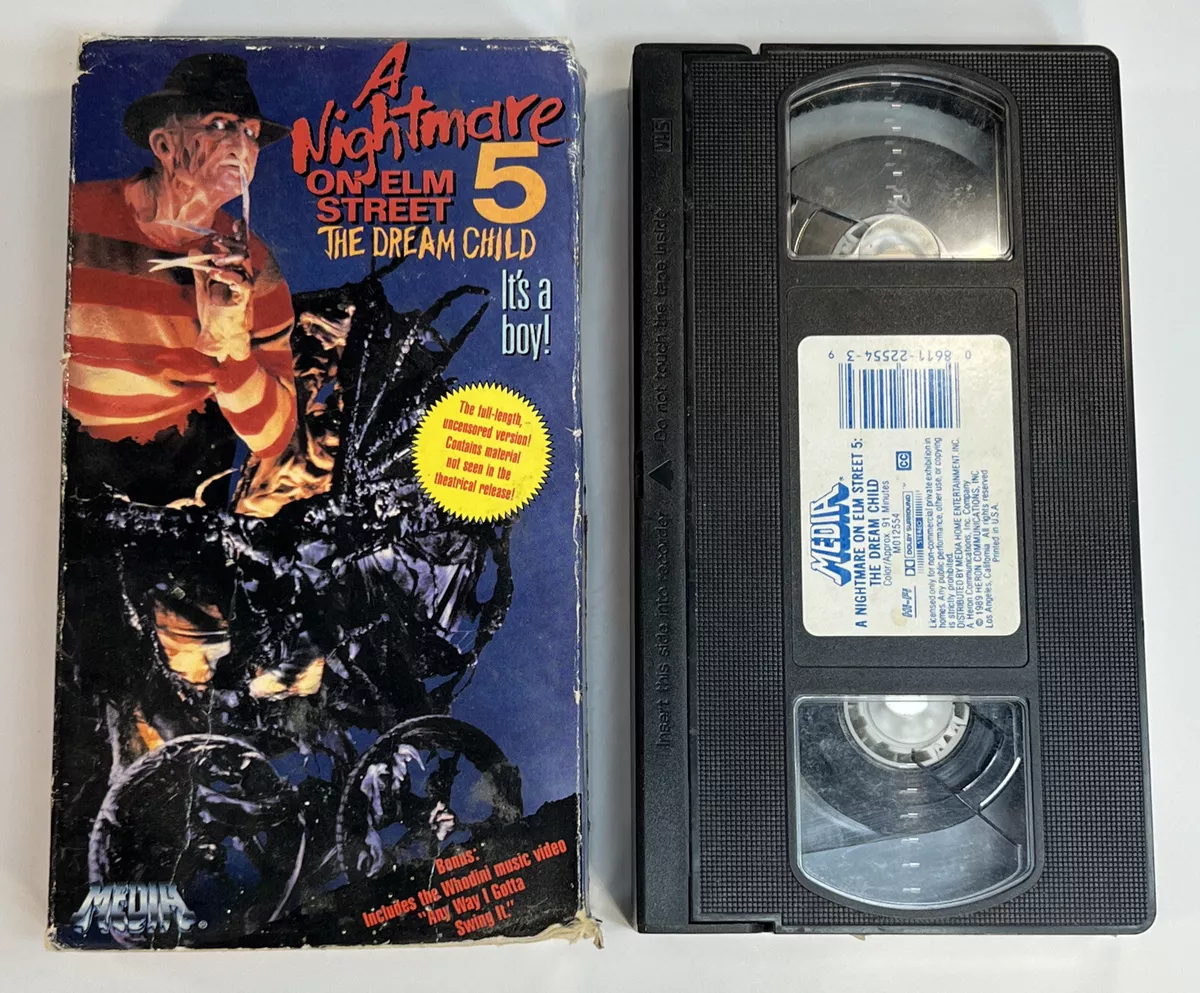 A Nightmare on Elm Street 5 The Dream Child VHS 1989 Movie