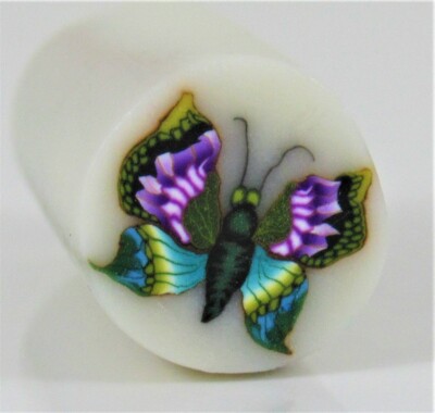 Polymer Clay Cane, Butterflies & Flowers, Handmade Jane Z Choose Colors New&Raw 