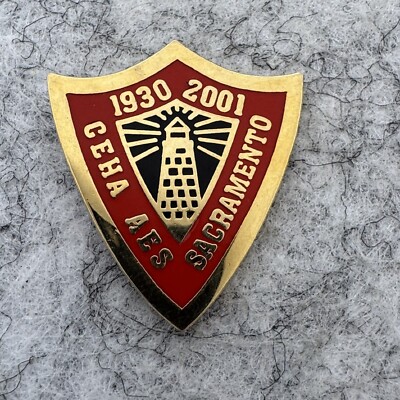 CEHA AES Sacramento Lighthouse Environment Vintage Lapel Pin  