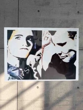 Art Print Portrait of Original Glossy Paper By Artist 7.5 x 5.2 inch Black