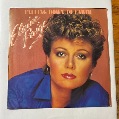 RARE 45 RPM: Falling Down to Earth / Up So High, Elaine Paige, Arista 1981 (FH)