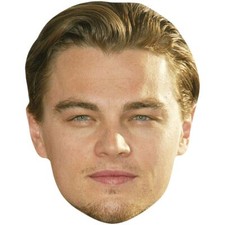 Leonardo DiCaprio 00s Celebrity Mask, Flat Card Face, Fancy Dress Mask