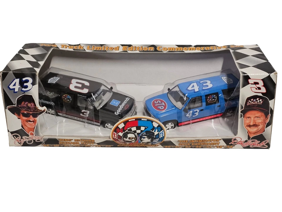 VTG Dale Earnhardt & Richard Petty 1:25 7-Time (2) Diecast Suburban Banks - New - Image 2 of 4
