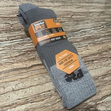 Timberland Pro Socks Gray Odor Control Full Cushion Midweight Boot Socks 2Pk