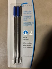 Cross Ball-Point Pen Refills BLUE, MEDIUM 2-Pack, 8511-2 