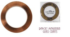 7/32" BLACK BACK EDCO Copper Foil Tape For Stained Glass 36 yards Supplies 1mil