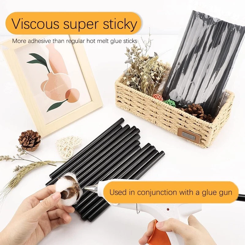 Varilla de pistola de pegamento negro 11x270mm, una varilla de pegamento de alta temperatura con alta adherencia Foto 3 de 4