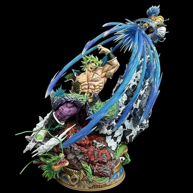 Figura de acción 29Cm Anime Dragon Ball GK Broly VS Gogeta Broli modo PVC