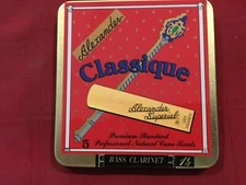 5 ALEXANDER CLASSIQUE BASS CLARINET REEDS SIZE #1 1/2    1.5