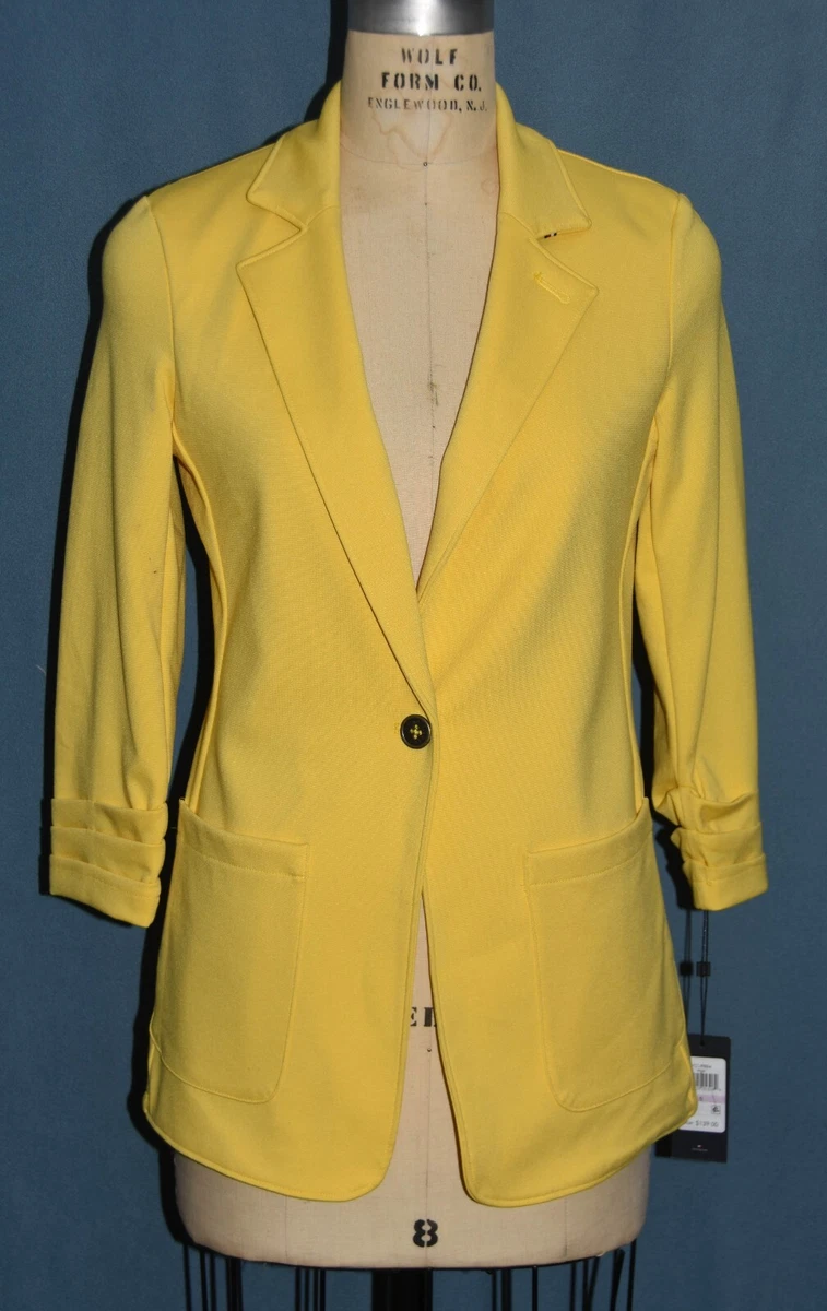 tommy hilfiger yellow blazer