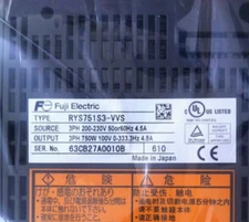 FUJI RYS751S3-VVS AC SERVO Drive RYS751S3VVS New In Box Expedited Shipping