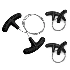 3 Pcs Cable Saw Stainless Steel Wire Saw 24-Inch Pocket Hand Saw for PVC, PE,...