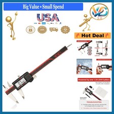 Digital Caliper 0-6 Inch Stainless Steel LCD Conversion Accuracy