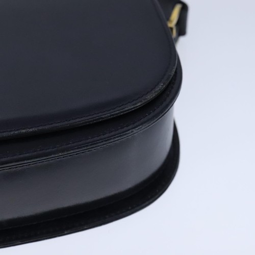 Auténtico bolso de hombro Gucci Horsebit de cuero azul marino - Imagen 8 de 22