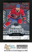 2019-20 UD ICE EXQUISITE COLLECTION NICK SUZUKI PLATINUM ROOKIES RC #R12 (/399)