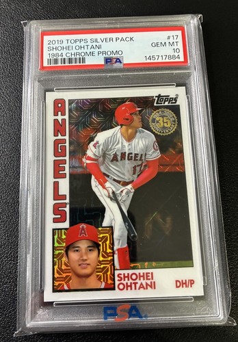2019 Topps Silver Pack 1984 Chrome Promo Shohei Ohtani #17 PSA 10 WOW STUNNING