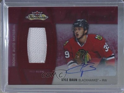 2015 Upper Deck Fleer Showcase Red Glow /25 Kyle Baun #174 Rookie Auto RC 0i1q