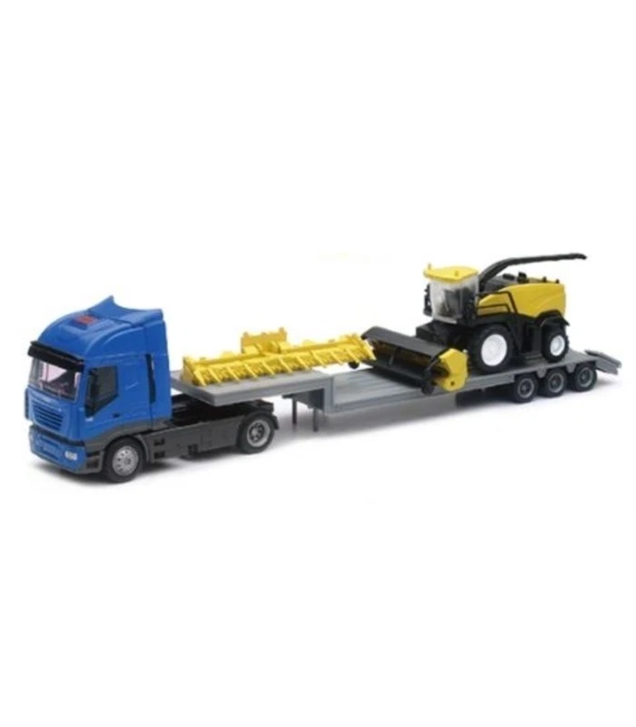 NEWRAY, IVECO stralis avec porte engins et ensileuse NEW HOLLAND FR920 échell... - Photo 1/1