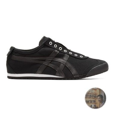 Onitsuka Tiger Mexico 66 Slip-On Black Sneakers Men s 22.5cm New Deadstock