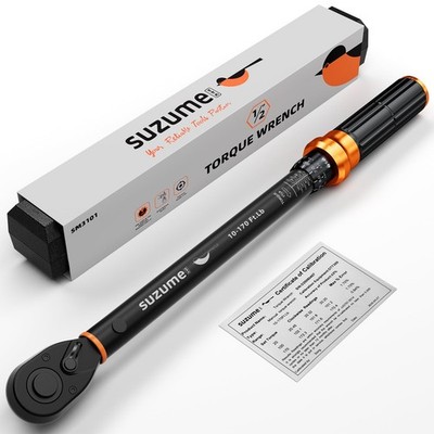 Torque Wrench 1/2 Drive (10-170 Ft. Lb/ 14-231 N.m) ±3% High Accuracy Torque ...