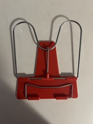 Herlitz Leseständer Buchständer Metallbügel mit Kunststoffsockel Rot