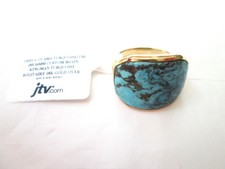 HUGE Kingman Turquoise 20x16mm Ring, size 8,NEW