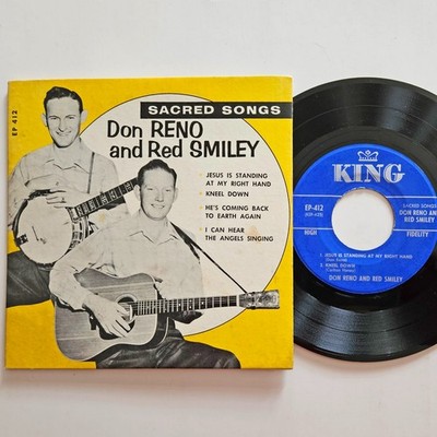 7'' Vinyl EP: Don Reno and Red Smiley - Sacred Songs - King Records EP 412 Gospel