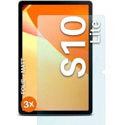 3x Schutzfolie Matt für Samsung Galaxy Tab S10 Lite Displayschutz 4H Anti Reflex
