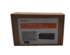 kanex pro 4x1 HDMI switcher with digital audio and ultra HD 4k