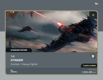 Star Citizen - Ship Upgrades - to - Stinger - Limited CCU