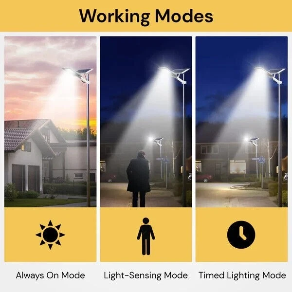 Solar LED Street Light & Remote Waterproof Outdoor Yard Garden Flood Street Lamp - image 4 of 4