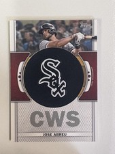 2023 Topps #TLP-JAB Jose Abreu Commemorative Team Logo Patches White Sox