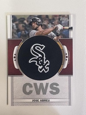 2023 Topps #TLP-JAB Jose Abreu Commemorative Team Logo Patches White Sox