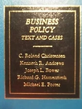 Business Policy : Text and Cases Hardcover